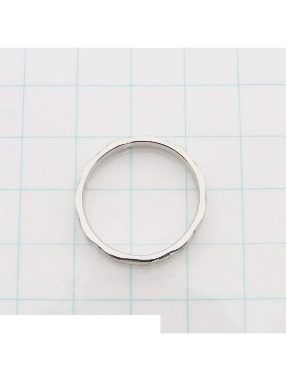 Chanel Quilted Ring Platinum 59